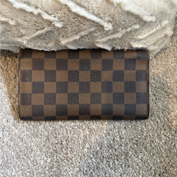 Louis Vuitton Damier Ebene Wallet on Chain with Gold Chain Strap - Picture 12 of 15